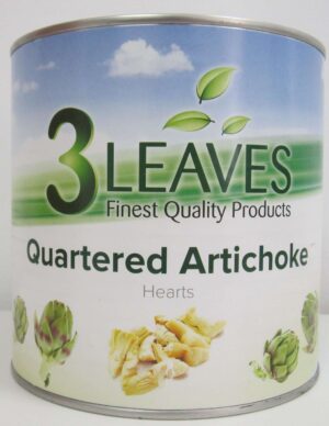 3 LEAVES ARTICHOKES QUARTERED 1.55KGDW
