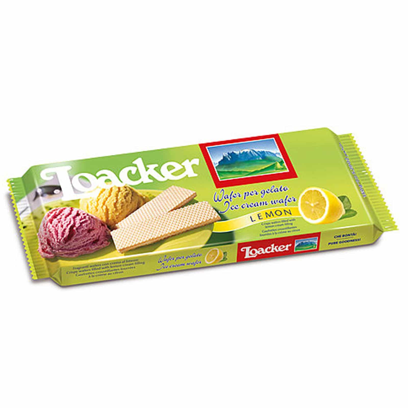 LOACKER ICE CREAM WAFER LEMON 150G Piscopo's Cash & Carry
