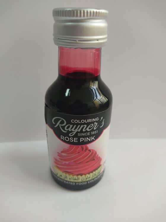 RAYNER'S FOOD COLOURING ROSE PINK 28ML Piscopo's Cash & Carry