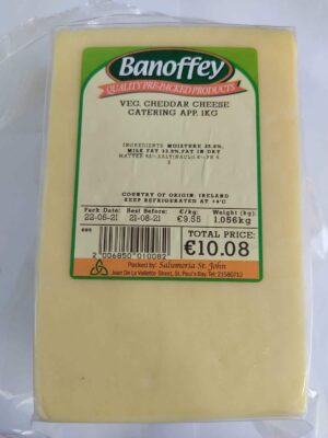 VEGETERIAN CHEDDAR CATERING APP 1KG