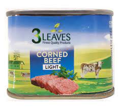 3 LEAVES CORNED BEEF LIGHT 198G